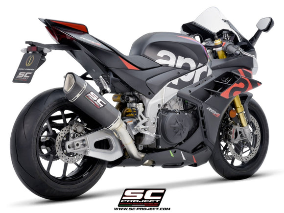 Aprilia RSV4 - 2021 - 2024 SC-Project SC1-R carbon fibre exhaust (300 mm)