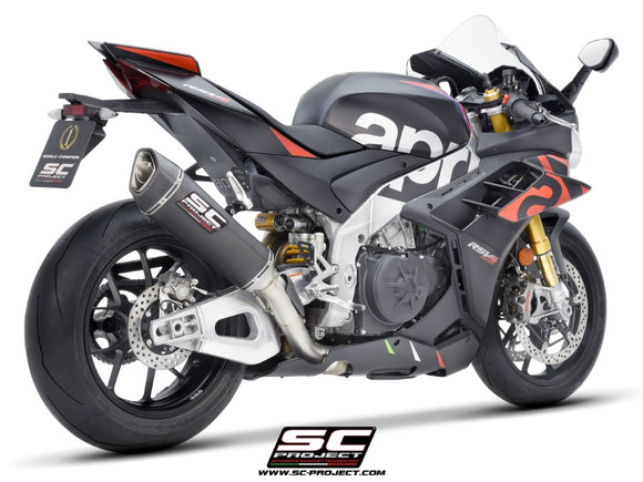 Aprilia RSV4 - 2021 - 2024 SC-Project SC1-R carbon fibre exhaust (350 mm)