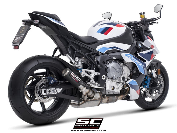 BMW M 1000 R - 2023 - 2024 – SC-Project CR-T carbon fibre exhaust, with stoneguard grid
