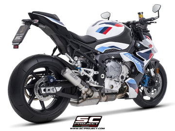 BMW M 1000 R - 2023 - 2024 – SC-Project CR-T titanium exhaust, with stoneguard grid