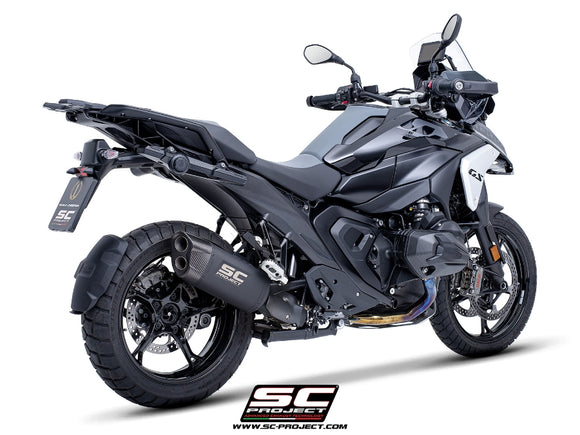 BMW R 1300 GS - 2023 - 2025 – SC-Project Adventure-R titanium exhaust, matt black, compatible with "Vario" original side-cases