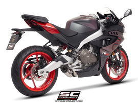 Aprilia RS 457 - 2024 - 2025 SC-Project 2-1 Stainless steel full exhaust system, with S1 stainless steel exhaust