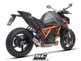 KTM 1390 SUPER DUKE R - 2024 - 2025 – SC-Project CR-T titanium exhaust, with stoneguard grid