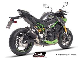 Kawasaki Z900 A2 - 2020 - 2024 – SC-Project SC1-S carbon fibre exhaust (WITHOUT carbon fibre heat protection)