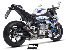 BMW M 1000 R - 2025 – SC-Project CR-T carbon fibre exhaust, with stoneguard grid