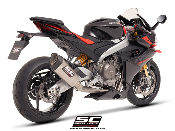 aprilia motorcycles sc project RS 660 - 2025 – SC-Project 2-1 "Trofeo" full exhaust system titanium, with SC1-R titanium exhaust