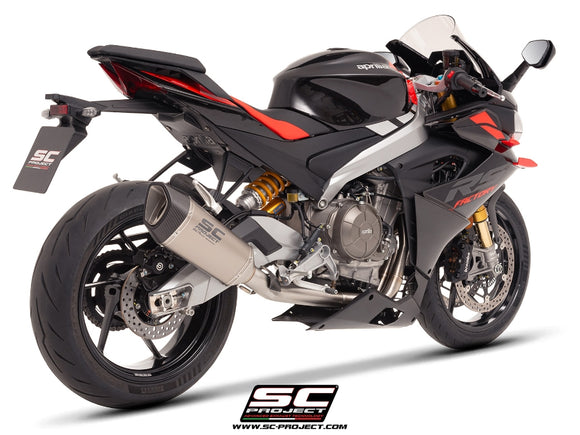 aprilia motorcycles sc project TUONO 660 - 2025 – SC-Project 2-1 Stainless steel full exhaust system, with SC1-R titanium exhaust