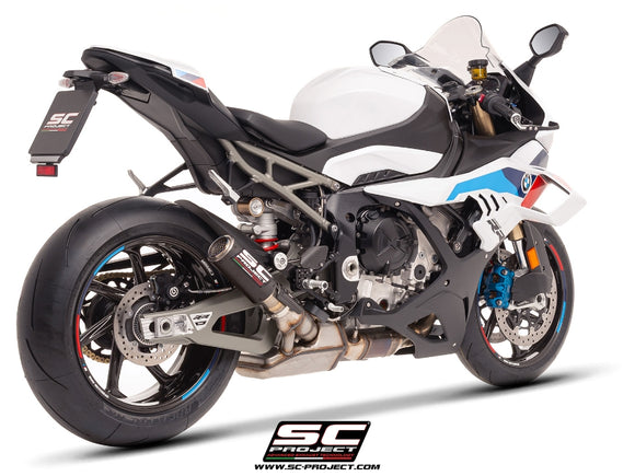 BMW S 1000 RR - 2025 – SC-Project CR-T carbon fibre exhaust, with stoneguard grid