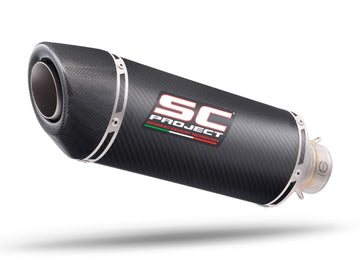 Ducati MONSTER 796 - 2010 - 2014 – SC-Project Pair of Oval carbon fibre exhaust