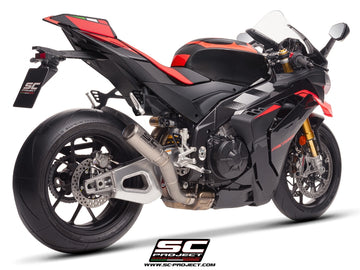 aprilia motorcycles sc project RSV4 - 2025 – SC-Project CR-T titanium exhaust, high mount