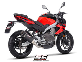 aprilia motorcycles sc project TUONO 457 - 2025 – SC-Project 2-1 Stainless steel full exhaust system, with SC1-S carbon fibre exhaust