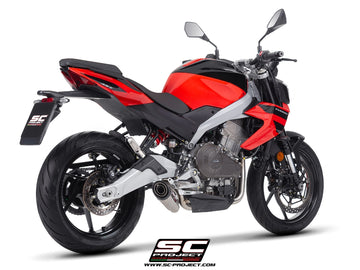 aprilia motorcycles sc project TUONO 457 - 2025 – SC-Project 2-1 Stainless steel full exhaust system, with S1 stainless steel exhaust