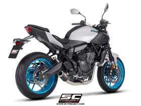 Yamaha MT-07 - 2025 – SC-Project 2-1 Stainless steel full exhaust system, with CR-T carbon fibre exhaust