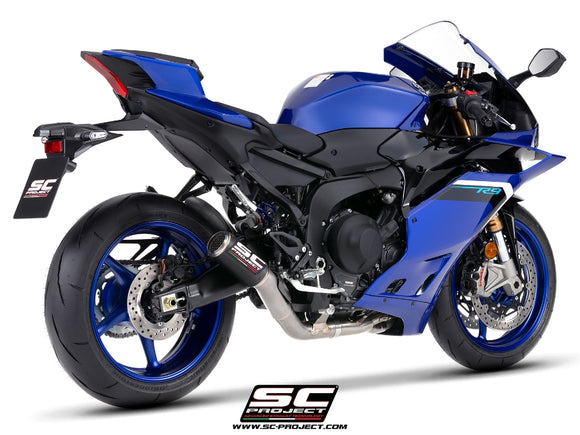 Yamaha YZF R9 - 2025 – SC-Project 3-1 Titanium full exhaust system, with CR-T carbon fibre exhaust, with stoneguard grid