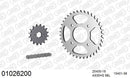 Honda CB250 1973-1975 - AFAM Reinforced Chain & Steel Sprocket Kit, 530 (OE Pitch) - 01026200 - P3 Tuning