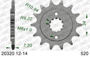 Honda CB 300 FA ABS F,G,J,K 2015-2019 - AFAM MX reinforced Chain & Steel Sprocket Kit, 520 (OE Pitch) - 01030200B - P3 Tuning
