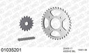 Honda CB350F 1973-1975 - AFAM Reinforced Chain & Steel Sprocket Kit, 530 (OE Pitch) - 01035201 - P3 Tuning