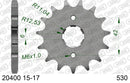 Honda CB350F 1973-1975 - AFAM Reinforced Chain & Steel Sprocket Kit, 530 (OE Pitch) - 01035201 - P3 Tuning