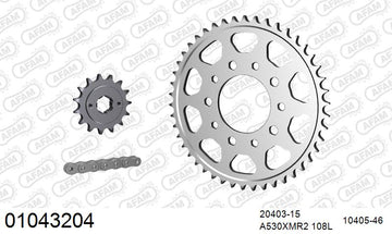 Honda VF400F 1983-1985 - AFAM XS-ring Extra Reinforced Chain & Steel Sprocket Kit, 530 (OE Pitch) - 01043204 - P3 Tuning