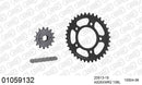 Honda XBR500 / GB500 1985-1988 - AFAM XS-ring Extra Reinforced Chain & Steel Sprocket Kit, 525 (OE Pitch) - 01059132 - P3 Tuning