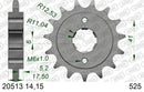 Honda XBR500 / GB500 1985-1988 - AFAM XS-ring Extra Reinforced Chain & Steel Sprocket Kit, 525 (OE Pitch) - 01059132 - P3 Tuning
