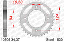 Honda CB500F / T 1977 - AFAM Reinforced Chain & Steel Sprocket Kit, 530 (OE Pitch) - 01059201 - P3 Tuning