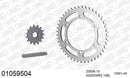 Honda NX 500 J 1988 - AFAM XS-ring Extra Reinforced Chain & Steel Sprocket Kit, 520 (OE Pitch) - 01059504 - P3 Tuning