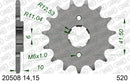 Honda NX 500 J 1988 - AFAM XS-ring Extra Reinforced Chain & Steel Sprocket Kit, 520 (OE Pitch) - 01059504 - P3 Tuning