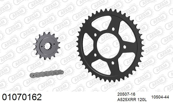 Honda VT600 Shadow 1988-2000 - AFAM XS-ring Extra Reinforced Chain & Steel Sprocket Kit, 525 (OE Pitch) - 01070162 - P3 Tuning