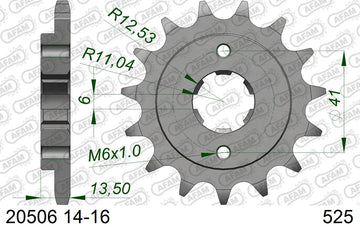 Honda XL600V Transalp 1987-1988 - AFAM XS-ring Extra Reinforced Chain & Steel Sprocket Kit, 525 (OE Pitch) - 01070553 - P3 Tuning