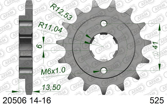 Honda XL600V Transalp 1987-1988 - AFAM XS-ring Extra Reinforced Chain & Steel Sprocket Kit, 525 (OE Pitch) - 01070553 - P3 Tuning