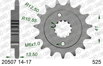 Honda XL600V Transalp 1989-2000 - AFAM XS-ring Extra Reinforced Chain & Steel Sprocket Kit, 525 (OE Pitch) - 01070554 - P3 Tuning