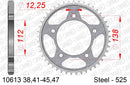Honda CB650R Neo Sports Café 2019-2026 - AFAM XS-ring super reinforced Chain & Steel Sprocket Kit, 525 (OE Pitch) - 01073131 - P3 Tuning