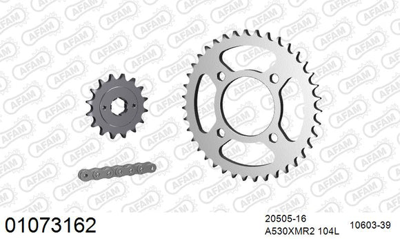 Honda CB650 / C 1980-1981 - AFAM XS-ring Extra Reinforced Chain & Steel Sprocket Kit, 530 (OE Pitch) - 01073162 - P3 Tuning