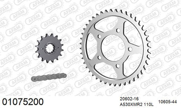 Honda VF 700 Super Magna [RC21] 1984-1985 - AFAM XS-ring Extra Reinforced Chain & Steel Sprocket Kit, 530 (OE Pitch) - 01075200 - P3 Tuning