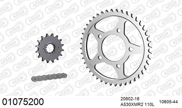 Honda VF 700 Super Magna [RC21] 1984-1985 - AFAM XS-ring Extra Reinforced Chain & Steel Sprocket Kit, 530 (OE Pitch) - 01075200 - P3 Tuning