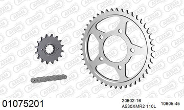 Honda VFR 700 F2 Interceptor 1986-1987 - AFAM XS-ring Extra Reinforced Chain & Steel Sprocket Kit, 530 (OE Pitch) - 01075201 - P3 Tuning