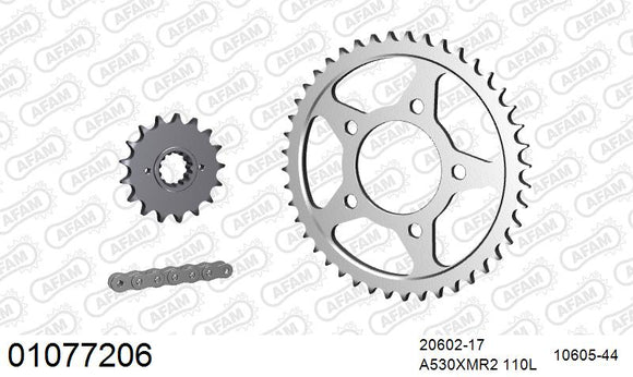 Honda VF750F 1983-1985 - AFAM XS-ring Extra Reinforced Chain & Steel Sprocket Kit, 530 (OE Pitch) - 01077206 - P3 Tuning