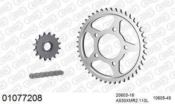 Honda VFR750 1988-1989 - AFAM XS-ring Extra Reinforced Chain & Steel Sprocket Kit, 530 (OE Pitch) - 01077208 - P3 Tuning