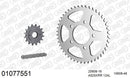 Honda XRV 750 Africa Twin 1990-1992 - AFAM XS-ring Extra Reinforced Chain & Steel Sprocket Kit, 525 (OE Pitch) - 01077551 - P3 Tuning