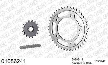Honda CBR900RR Fireblade 1992-1995 - AFAM XS-ring Extra Reinforced Chain & Steel Sprocket Kit, 530 (OE Pitch) - 01086241 - P3 Tuning