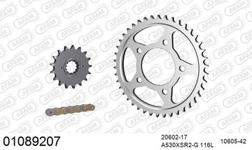 Honda CB1000F 1993-1997 - AFAM XS-ring super reinforced Chain & Steel Sprocket Kit, 530 (OE Pitch) - 01089207 - P3 Tuning