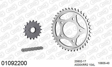 Honda CB1100R 1981 - AFAM XS-ring Extra Reinforced Chain & Steel Sprocket Kit, 530 (OE Pitch) - 01092200 - P3 Tuning