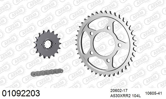 Honda CB1100F 1983 - AFAM XS-ring Extra Reinforced Chain & Steel Sprocket Kit, 530 (OE Pitch) - 01092203 - P3 Tuning
