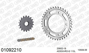 Honda CB1100 2013 - AFAM XS-ring Hyper reinforced Chain & Steel Sprocket Kit, 530 (OE Pitch) - 01092210 - P3 Tuning