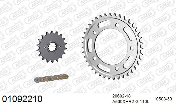 Honda CB1100 2013 - AFAM XS-ring Hyper reinforced Chain & Steel Sprocket Kit, 530 (OE Pitch) - 01092210 - P3 Tuning