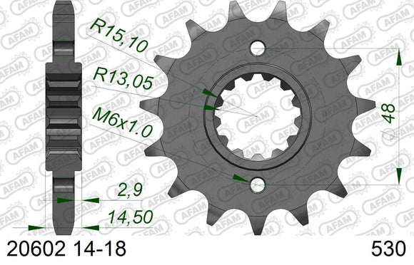 Honda CB1100 2013 - AFAM XS-ring super reinforced Chain & Steel Sprocket Kit, 530 (OE Pitch) - 01092210B - P3 Tuning