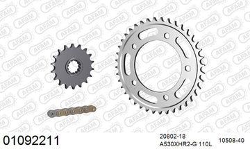 Honda CB1100EX 2017-2019 - AFAM XS-ring Hyper reinforced Chain & Steel Sprocket Kit, 530 (OE Pitch) - 01092211 - P3 Tuning