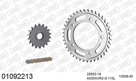 Honda CB1100RS 2017-2019 - AFAM XS-ring Hyper reinforced Chain & Steel Sprocket Kit, 530 (OE Pitch) - 01092213 - P3 Tuning