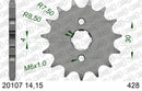 Honda CRF 100 F 4,5,6,7,8,9,A,B,C,D 2004-2013 - AFAM MX Racing Chain & Alu Sprocket Kit, 428 (OE Pitch) - 01111701 - P3 Tuning